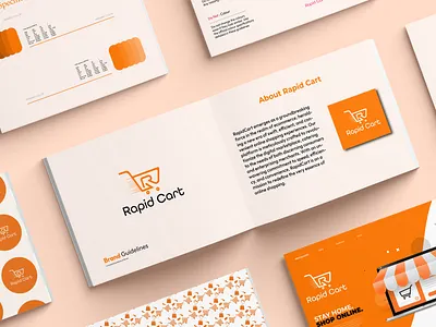 Brand Style Guide | E-Commerce Logo | Business Logo brand book brand style guide branding business company corporate business corporate identity creative logo design design e commerce logo e shop ecommerce business electronic business financial graphic design logo logo design marketing minimalist logo shopping cart shopping logo