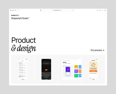 Studio Website branding design design studio illustration logo product design ui user experience user interface ux web webdesign website