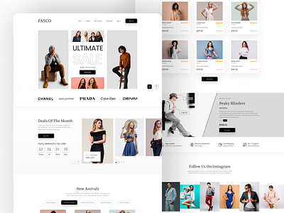 Fashion Website Design 3d animation branding creativedesign fashion website design graphic design landingpage logo motion graphics responsivedesign ui uitrends userinterface uxui webdesign webinspiration websitedesign webui