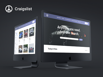 Craigslist Website Redesign adobe illustrator brand design craigslist figma graphic design redesign ui ux uxui web design website website design