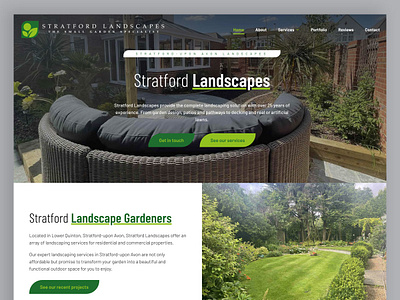Landscape Gardening: Website UI/UX design figma gardening landscape gardening landscaping mockup ui ux web design web development