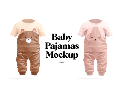 Baby Pajamas Mockups top