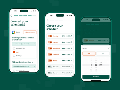 Schedule & Manage Meetings On-The-Go - Schedule calendars mobile app schedule ui