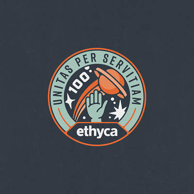 Ethyca Mission Patches, 2023 badge brand identity branding data ethyca illustration lighthouse nasa new york patch planet privacy space