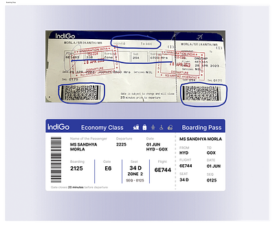 UI 003 - Redesign Boarding Pass x IndiGo airport boarding pass indigo redesign travel ui design