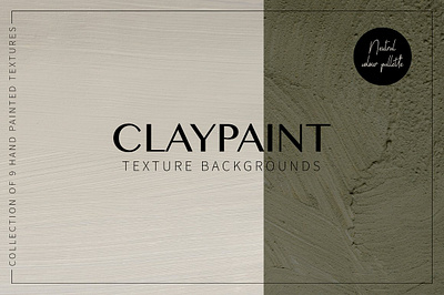 Claypaint Textures artistic beige claypaint textures contemporary green hand painted image matte muted natural neutral organic slate terracotta