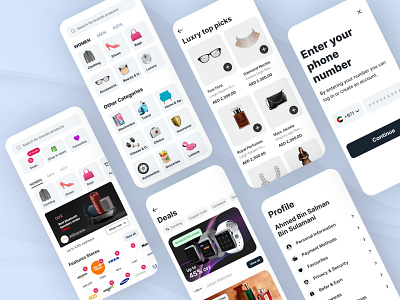 eCommerce App Design app design app development dubai devicebee ecommerce app tabby app tabby re design