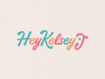 HeyKelseyJ Branding, 2023 brand identity branding content creator creator model monogram photographer photography submark wordmark