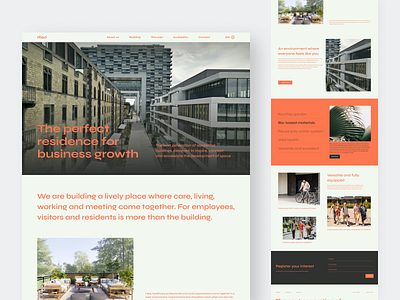 Real Estate Landing Page clean design fireart landing modern ui ux web