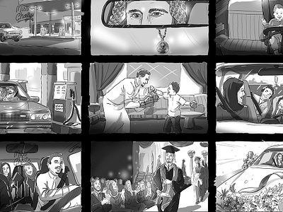 40 yrs Timelapse Storyboard 40 advertising arabia family film freelance freelancer life movie past photoshop present procreate saudi sketch storyboard timelapse years