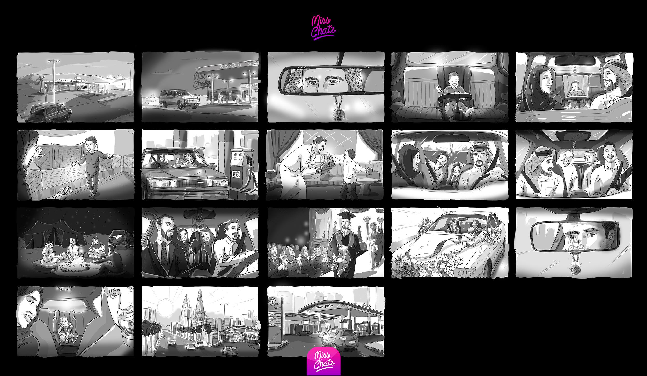 Example of Storyboard Illustrations