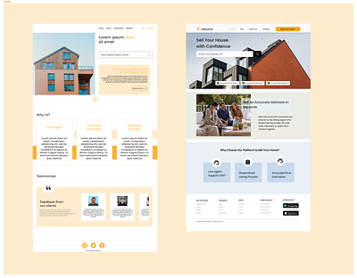 UI 004 - Landing Pages for Realtors home screen landing pages realtors ui design