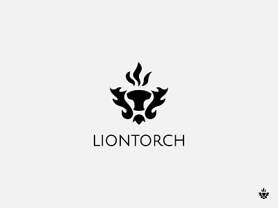 Lion Torch Logo animal brand brand identity branding fire handdrawn identity illustration lion logo logo design logomark logotype minimal minimalist sport torch