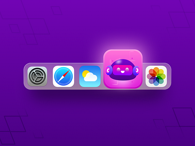 A.I App Icon ai app app icon artificial intelligence branding character design game gradient icon illustration logo web