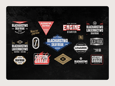 Garage Brand - Logotypes branding garage graphic design logo mechanic