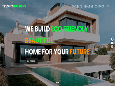 Real Estate Agency Web Design green lifestyle