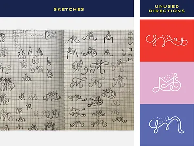 Saltmouth Letters // Logo Sketches art direction behind the scenes brand brand design brand development branding color palette design designer freelance design freelance designer freelancer graphic design logo logo design logo sketches moodboard process