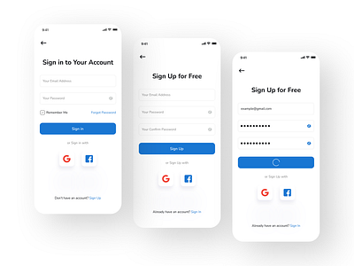 Mobile App Login Screen appdesign boarding figma ios mobile mobile boarding mobile log in mobile login