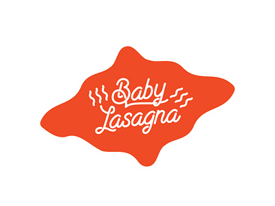 Baby Lasagna - Logo Design abstract brand identity lasagna lasagna logo letter letters logo logo design modern wordmark wordmark logo