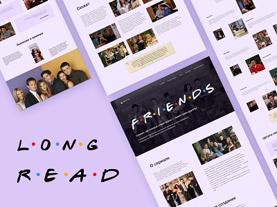 Longread/ Friends design longread ui ux web design