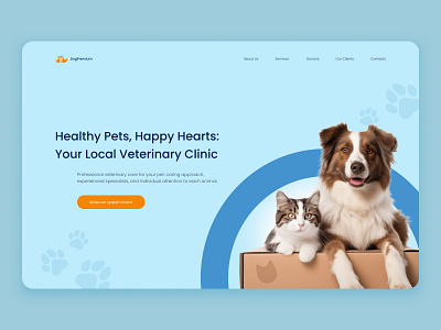 Veterinary clinic concept №2 design ui ux web design