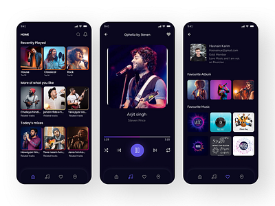 Music Mobile App Design app design crm ios mobile app mobile app design mobile app ui music music app design musicapp product design saas smart smartapp