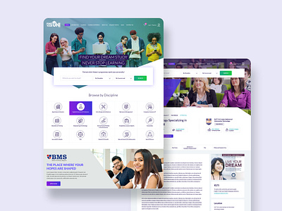 Find Your Uni Website Design studyabroad