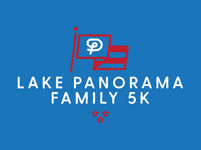 family 5k! 5k branding design flag fun run graphic design illustration independence day july 4th logo running star vector