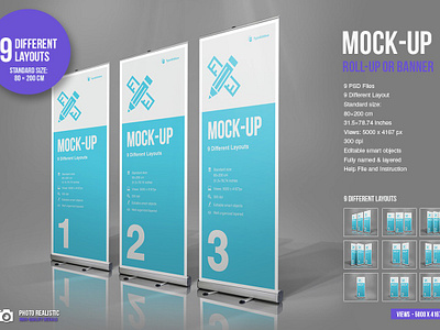 Roll Up Mock-Up banner banner mock up mock up mock up templates mockup photorealistic roll up rollup rollup banner rollup mock up stand typoedition