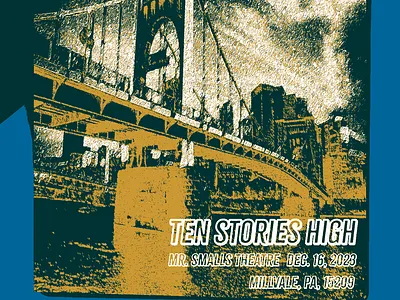 Bouncing Souls - Ten Stories High bouncing souls gig poster illustration illustrator poster punk rock screen print typography wall art