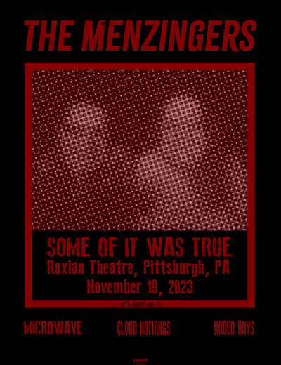 The Menzingers - Some of it was True gig poster illustration illustrator poster punk rock the menzingers wall art