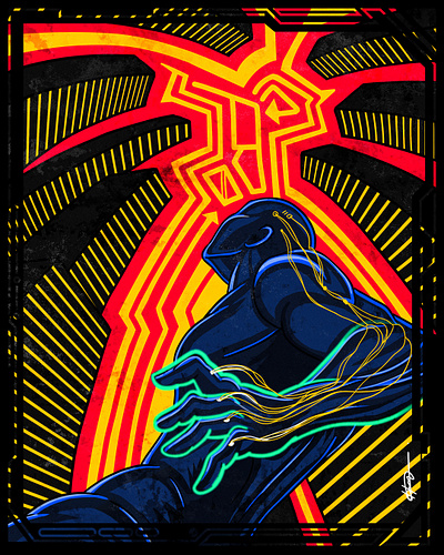 •08• Charge concept art cyberpunk cyborg design digital art digital painting dystopia illustration