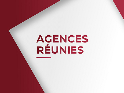 Agences Réunies branding design graphic design graphisme illustration logo typography ui ux vector