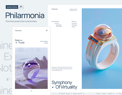 Philarmonia | Concept Jewelry Store branding ui ux web