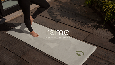 Design for Reme yoga & wellness studio branding graphic design logo