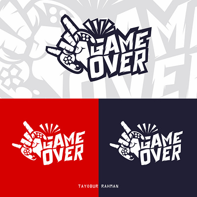 Game Over logo branding colorful logo design dribbble graphic design illustration logo mascot logo minimalist modern logo