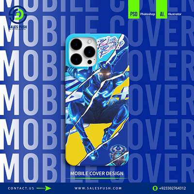 BLUE BEETLE MOBILE COVER DESIGN blue beetle blue beetle mobile cover cover graphic design mobile mobile case