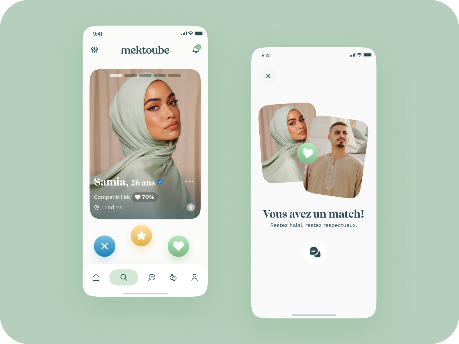 Example of Dating App  - Halal Dating