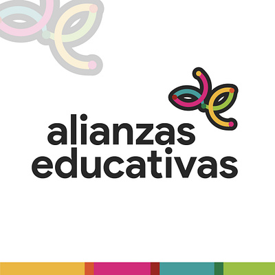 Alianzas educativas branding graphic design logo