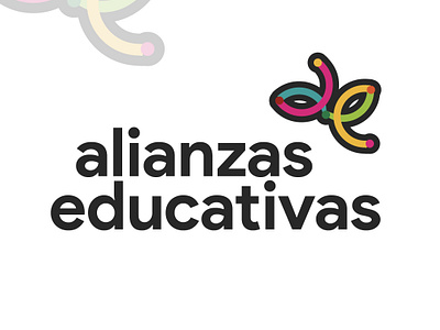 Alianzas educativas branding graphic design logo