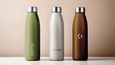 Bottle design for Reme yoga & wellness studio branding