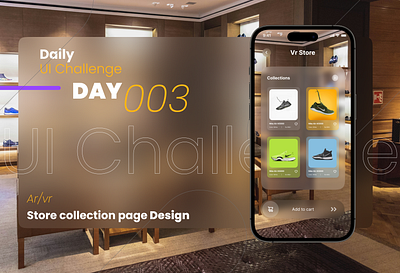 Daily UI Challenge 003 | AR/VR Design arvr product ui ux