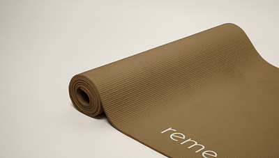 Yoga mat design for Reme yoga & wellness studio branding