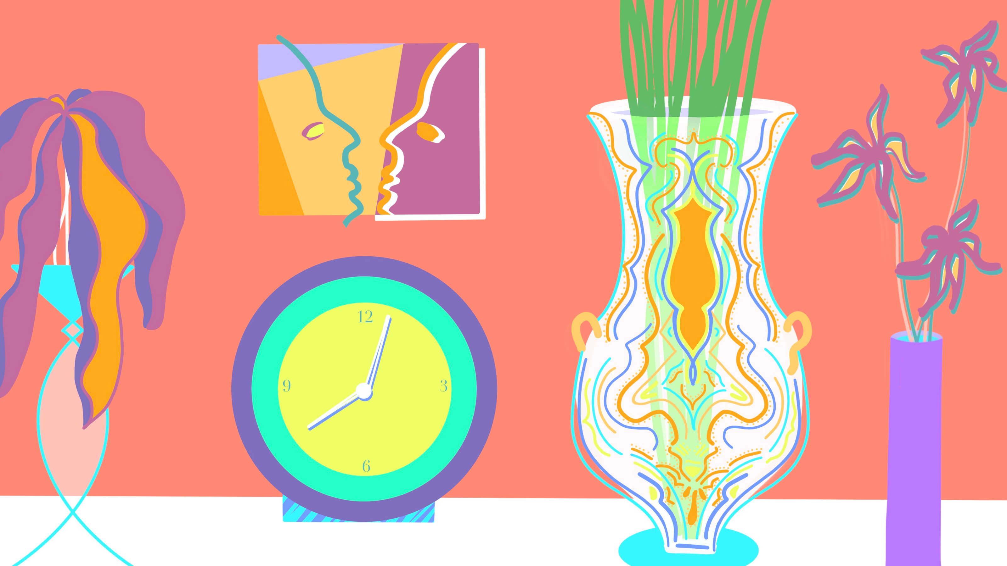 Still-Life abstract art color colorful design illustration procreate still life