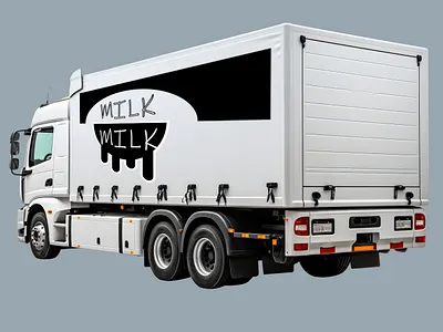 track with logo milk black branding graphic design logo logomilk white