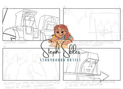 Clean Storyboard WIP 2 animation illustration previsualization process sketch storyboard storyboarding wip