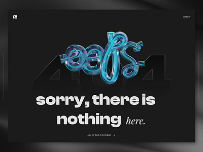 404 page 3d 404page aftereffects animation design error figma motion graphics typography ui uidesign webdesign