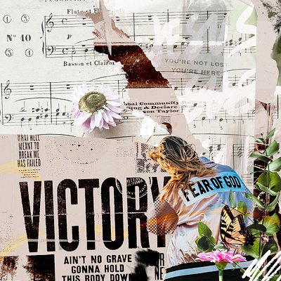 Victory christian churchdesign collage design digitalcollage graphic design photoshop