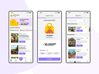 DONAR | App mobile app app mobile design donar donate mobile ui ui design