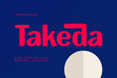 Takeda Sans Display Font Rounded animation branding design font fonts graphic design illustration logo nostalgic